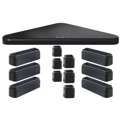 DAC Height Adjustable Corner Monitor Riser(MP-197)-Black