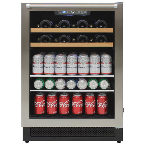 Vinturi 16-Bottle / 106 Can Beverage Centre - Stainless Steel