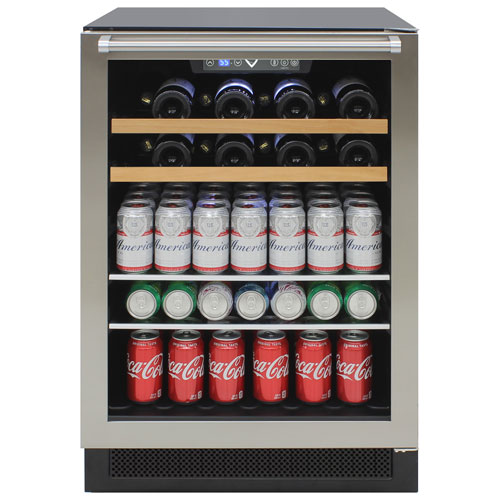 Vinturi 16-Bottle / 106 Can Beverage Centre - Stainless Steel