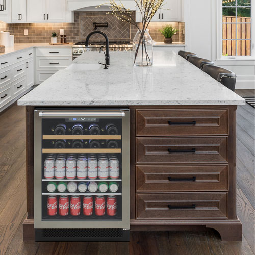 Vinturi 16-Bottle / 106 Can Beverage Centre - Stainless Steel