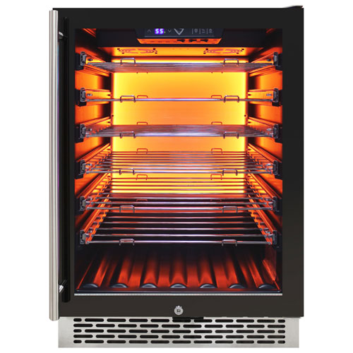 Vinturi 41-Bottle Wine Cellar - Black Stainless Steel