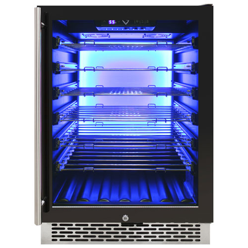 Vinturi 41-Bottle Wine Cellar - Black Stainless Steel