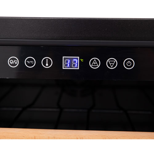 Cellier de 50 bouteilles de Vinturi - Acier inoxydable noir