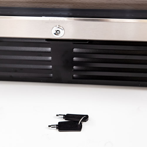 Cellier de 50 bouteilles de Vinturi - Acier inoxydable noir