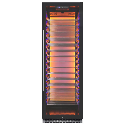 Cellier de 141 bouteilles de Vinturi - Acier inoxydable noir