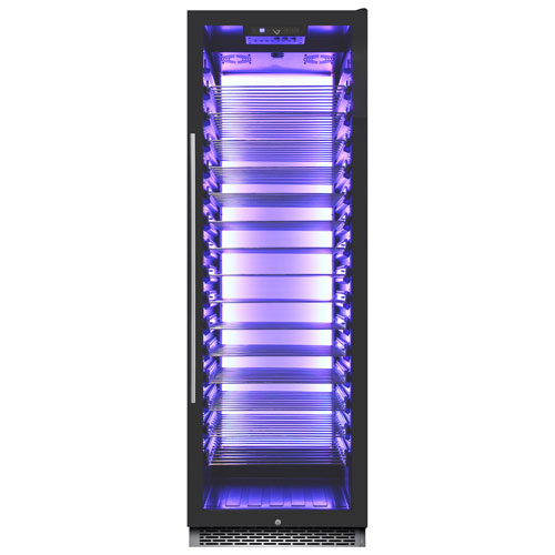 Cellier de 141 bouteilles de Vinturi - Acier inoxydable noir