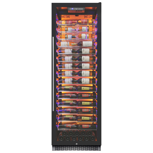 Cellier de 141 bouteilles de Vinturi - Acier inoxydable noir