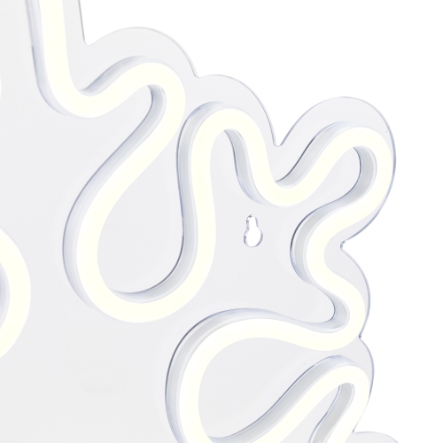 LED Snowflake Neon Lighted Christmas Wall or Window Decoration - 15"