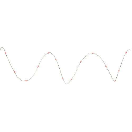 LED Micro Fairy Christmas Lights - Red - 6ft Copper Wire - 20ct