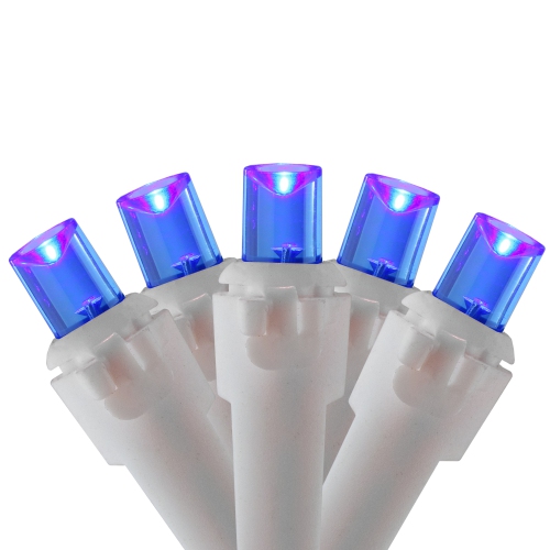 NORTHLIGHT  50 Led Wide Angle Christmas Lights - 16.25 Ft White Wire In Blue Love, love ,love the new blue lights!  I can't wait to see them on my new tree