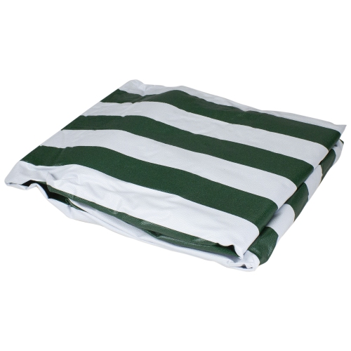 LB INTERNATIONAL  81" And White Reversible Lounge Chair Cover In Green