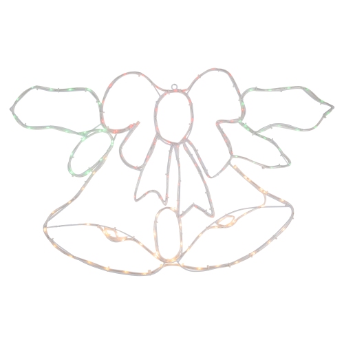 Décoration de cloche de Noël et de boucles lumineuses de 34 po