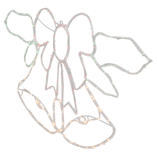 Décoration de cloche de Noël et de boucles lumineuses de 34 po