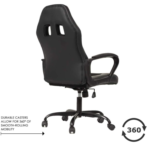 BestOffice Office Chair PC Gaming Chair Cheap Desk Chair Ergonomic PU Leather Executive Computer Chair Lumbar Support for Women, Men