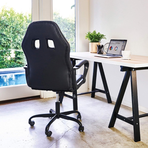 BestOffice Office Chair PC Gaming Chair Cheap Desk Chair Ergonomic PU Leather Executive Computer Chair Lumbar Support for Women, Men