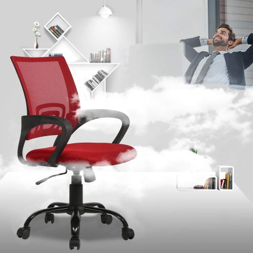 BestOffice Office Chair Ergonomic Desk Chair Mesh Computer Chair Lumbar Support Modern Executive Adjustable Stool Rolling Swivel Chair for Back