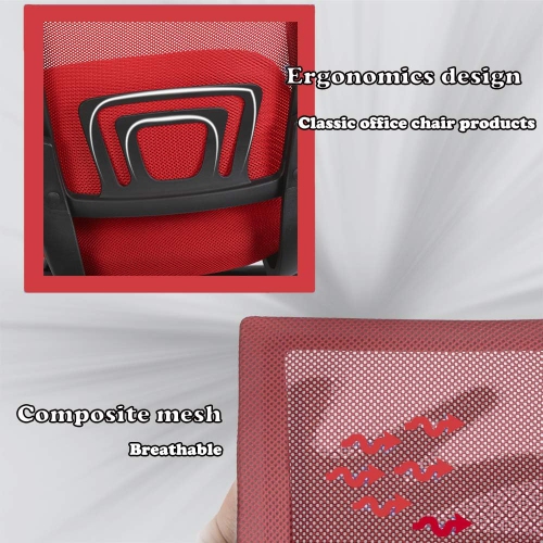 BestOffice Office Chair Ergonomic Desk Chair Mesh Computer Chair Lumbar Support Modern Executive Adjustable Stool Rolling Swivel Chair for Back