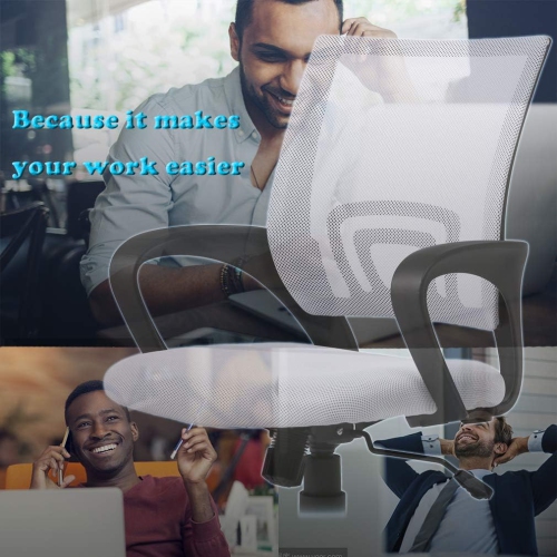 BestOffice Office Chair Ergonomic Desk Chair Mesh Computer Chair Lumbar Support Modern Executive Adjustable Stool Rolling Swivel Chair for Back