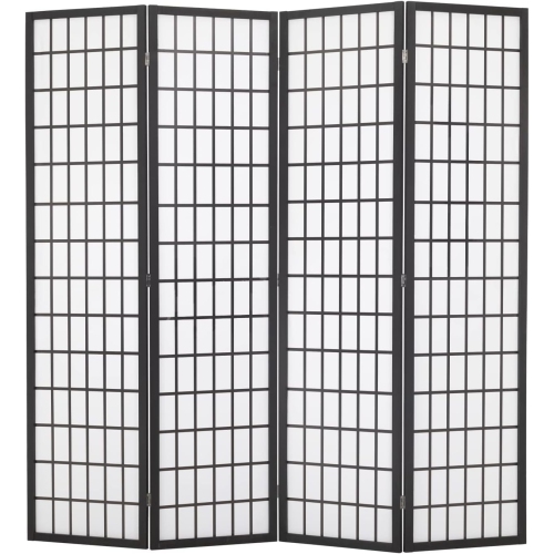 FDW  Room Divider 4 Panel Oriental Shoji Screen 6Ft Folding Privacy Divider Wall Divider Portable Freestanding Partition Screen Japanese-Inspired