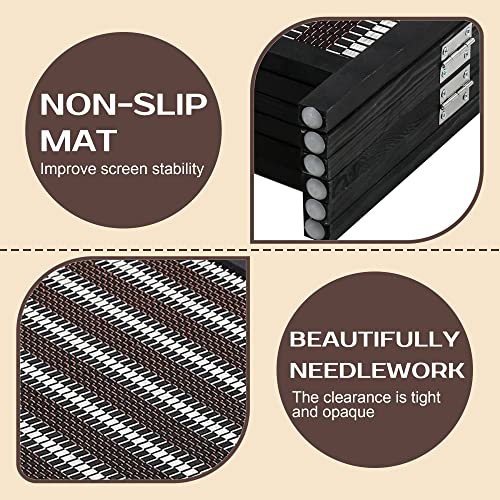 Séparateur de pièce FDW cloison de salle en bambou cloison de confidentialité cloison murale pliante en bois pour chambre à coucher