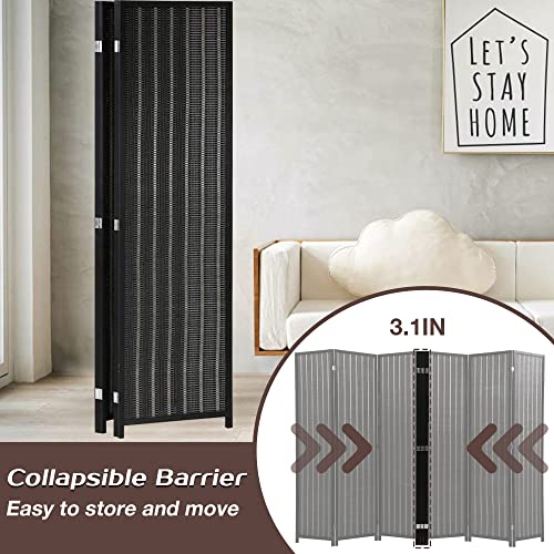 Séparateur de pièce FDW cloison de salle en bambou cloison de confidentialité cloison murale pliante en bois pour chambre à coucher