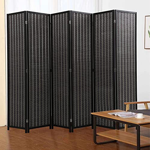 Séparateur de pièce FDW cloison de salle en bambou cloison de confidentialité cloison murale pliante en bois pour chambre à coucher