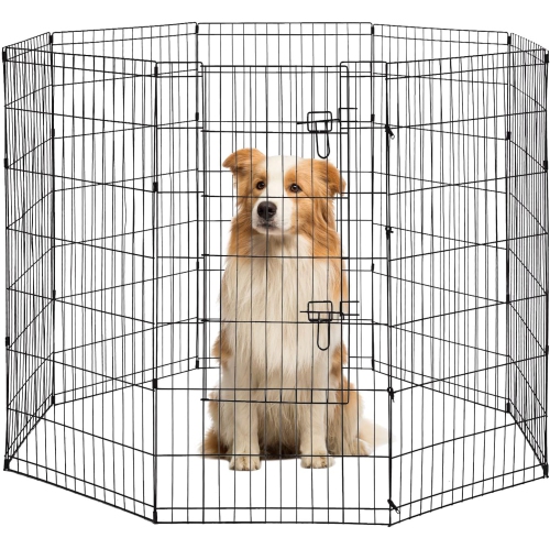 BESTPET  48 Tall Dog Playpen Crate Fence Pet Play Pen Exercise Cage -8 Pane