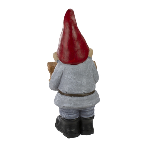 17" Gnome with Welcome Sign Outdoor Garden Statue