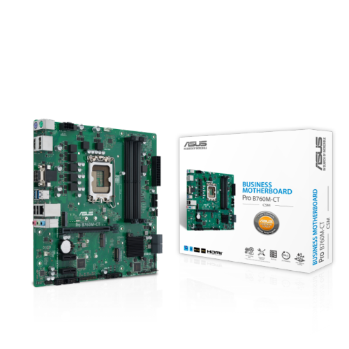 ASUS Pro B760M-CT-CSM Micro-ATX Motherboard – LGA 1700, DDR5, PCIe 4.0