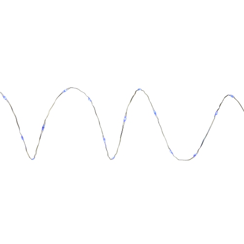 LED Micro Fairy Christmas Lights - Blue - 6ft Copper Wire - 20ct