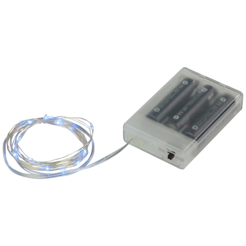 LED Micro Fairy Christmas Lights - Blue - 6ft Copper Wire - 20ct