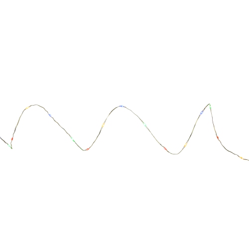 LED Micro Fairy Christmas Lights - Multi-color - 16' Copper Wire - 50ct