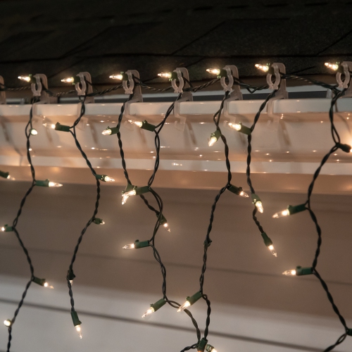 All-In-One Universal Gutter and Shingle Christmas Light Clips - Clear - 26ct