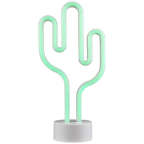 LED Cactus Neon Table Light - 11.5" - Green