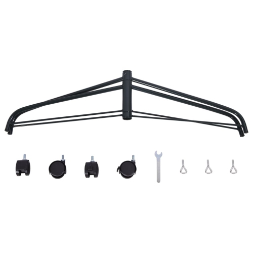 vidaXL Christmas Tree Stand with Wheels 87x82x26,5 cm