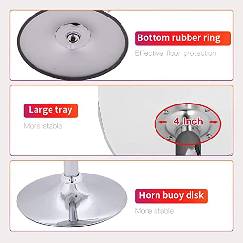 Counter Height Bar Stools Set of 2 PU Leather Swivel BarStools for Kitchen Stool Height Adjustable Counter Stool Barstools Dining Chair with Back