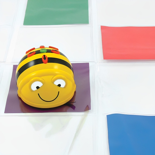 TTS – Tapis de poche transparent 4 x 6 pour le jouet de programmation Bee-Bot ou Blue-Bot, tapis de jeu éducatif pour enfants avec robot,