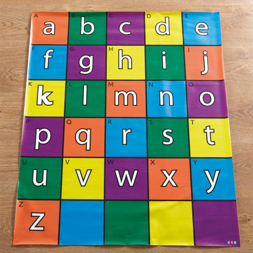 TTS Alphabet Mat for Bee-Bot and Blue-Bot Coding Robot Accessories, Educational STEM Programming Playmat Toy, Programming Floor Robots Accessory Mats