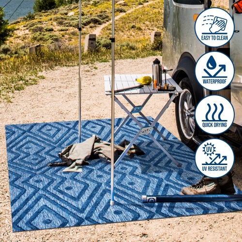 Balansat Moroccan Diamond Indoor/Outdoor Area Rug