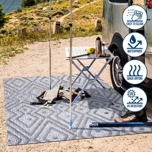 Balansat Moroccan Diamond Indoor/Outdoor Area Rug