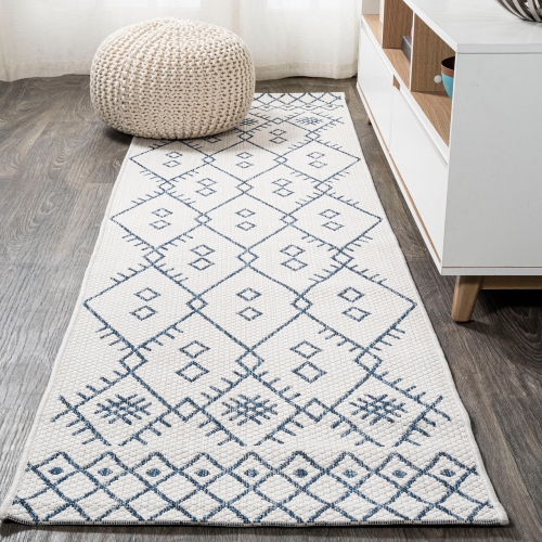 Boho Moroccan Indoor/Outdoor Area Rug