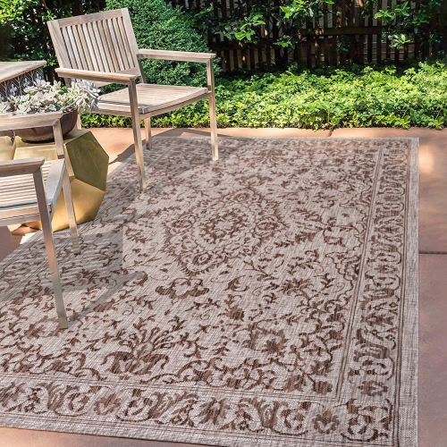 Jerash Ornate Medallion Indoor/Outdoor Area Rug