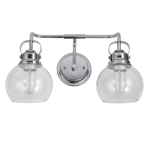 Shirley Metal Bubbled Glass Vanity Light