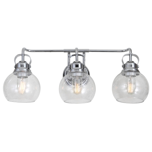 Shirley Metal Bubbled Glass Vanity Light