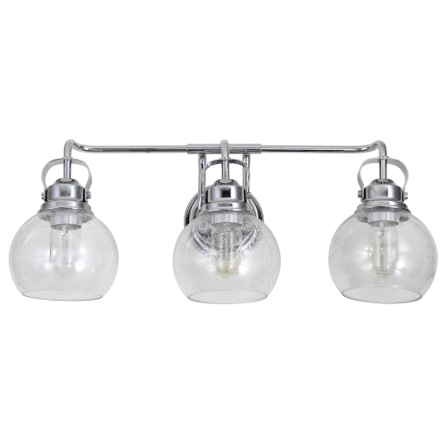 Shirley Metal Bubbled Glass Vanity Light