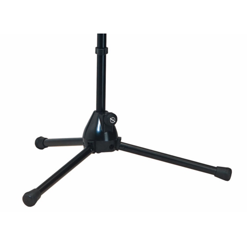 K&M Stands 259-BLACK Low Level Microphone Stand with Telescopic Boom Arm