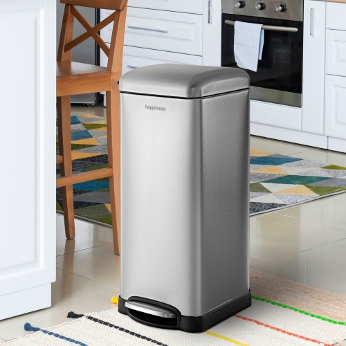 Betty Retro Step-Open Trash Can with Liners