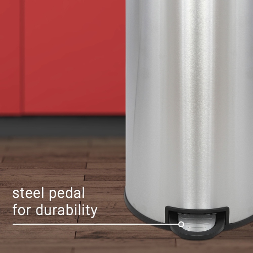 Oscar Round Step-Open Trash Can with Mini Trash Can