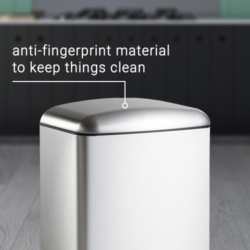 Ashley Rectangular Trash Can with Soft-Close Lid with Mini Trash Can