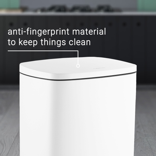 Connor Rectangular Trash Can with Soft-Close Lid and Mini Trash Can